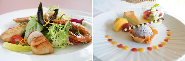 和食の食材やテクニックも使ったあっさりとしたフレンチが多くの方に好まれている