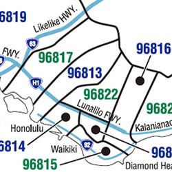 ハワイZIPコード一覧