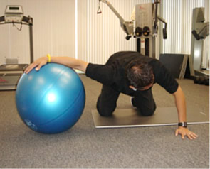 肩のストレッチ