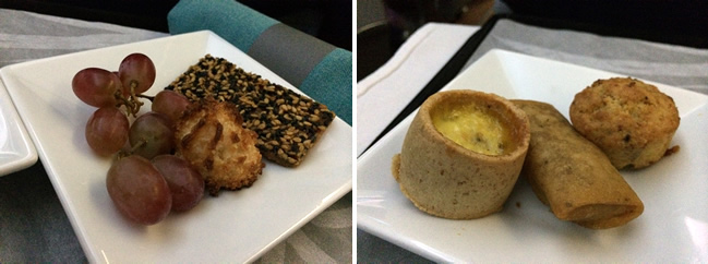 ハワイアン航空 ビジネスクラス 軽食