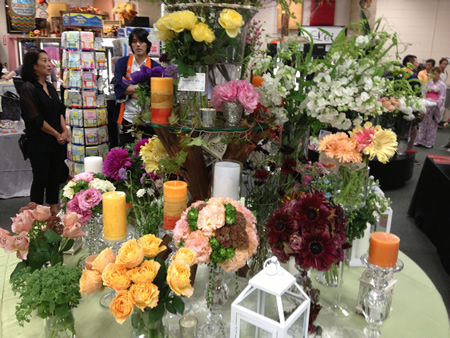 Japanese Flower Showに展示されたブライダルブーケ