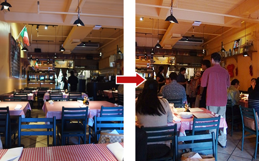 アランチーノ オン ビーチウォークのランチタイム