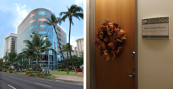 ワイキキのマッサージ店 ゼン リラクゼーション ハワイ