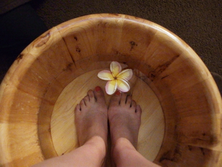 ゼン リラクゼーション ハワイのフットバス