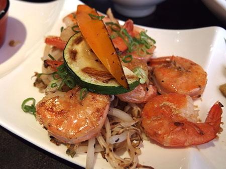 カイワ 鉄板＆寿司 ガーリックシュリンプ定食