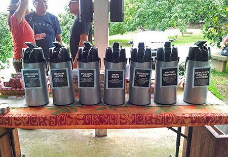 ハワイ島グリーンウェルファーム コナコーヒーの試飲