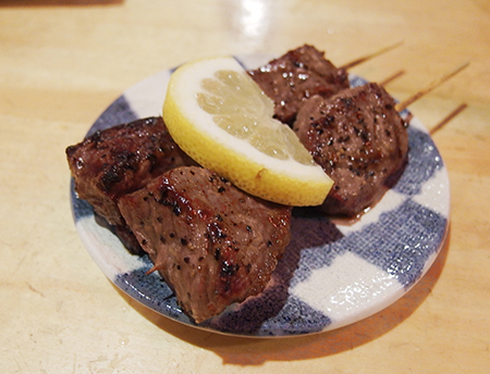 居酒屋大漁の牛タン串焼き