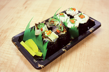 アラモアナセンターのコナあわび専門店 コナアバロニのアワビ寿司