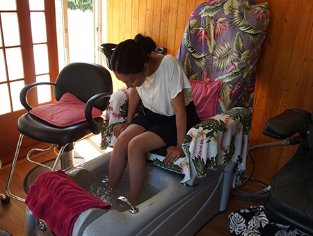 ハワイのジュジュベホリスティッククリニックで鍼治療