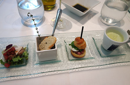 タオルミーナの前菜4種