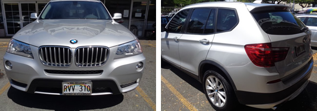 ハワイ中古車情報 BMW X3 xDrive28i 2013年式