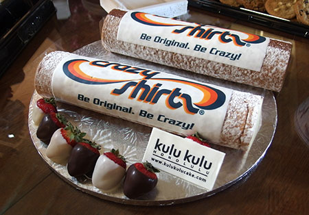 クレイジーシャツの特注ロールケーキ