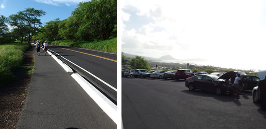 ダイヤモンドヘッド ハイキング