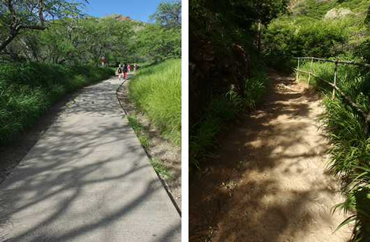 ダイヤモンドヘッド ハイキング