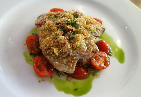 トップオブワイキキ パン粉とベーコンクラスティッドアヒ