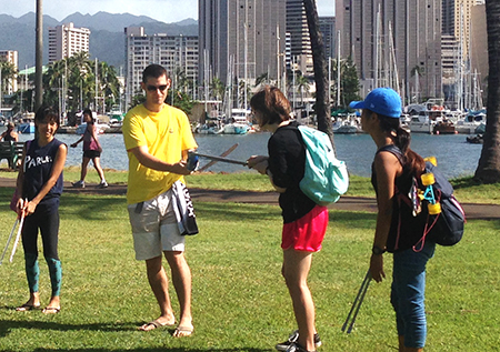 ホノルル海さくら ハワイのビーチ清掃活動