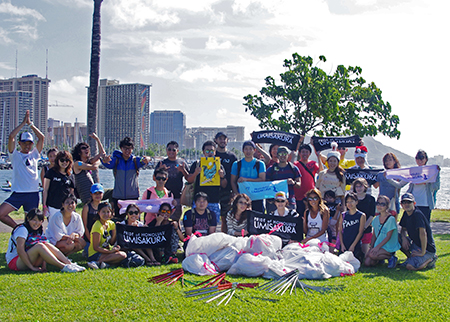 ホノルル海さくら ハワイのビーチ清掃活動