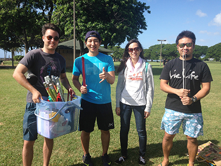 ホノルル海さくら ハワイのビーチ清掃活動