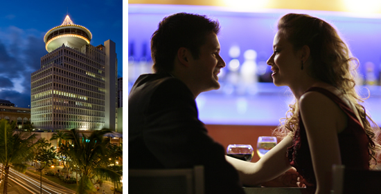 トップオブワイキキのバレンタインディナー