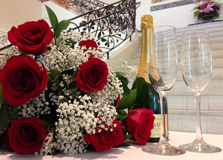 トップオブワイキキのバレンタインディナー