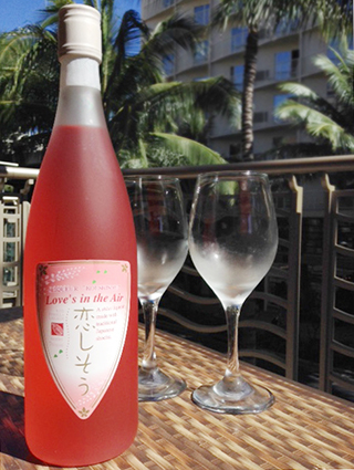 バレンタインディナーにぴったりの真っ赤なお酒 恋しそう