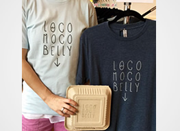 ハワイ博文堂書店 ランチボックス付き LOCO MOCO BERRY Tシャツ