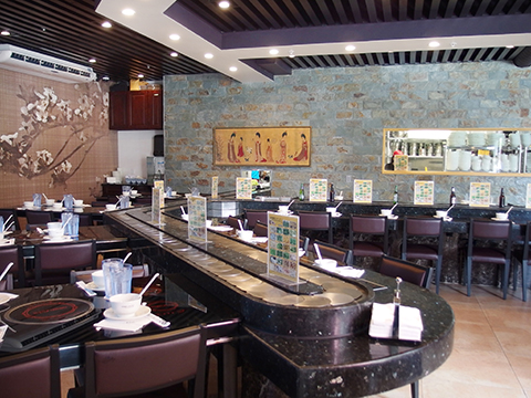 ハワイ初の回転しゃぶしゃぶ ハワイポット