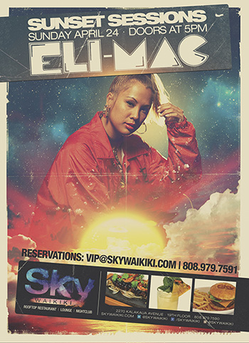 スカイワイキキのサンセット・セッション 今月はELI-MACが出演