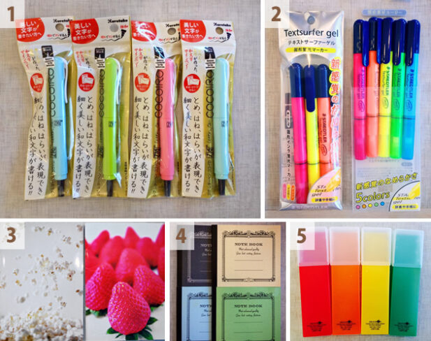 ハワイ博文堂書店 筆ペン＆蛍光ペンセール