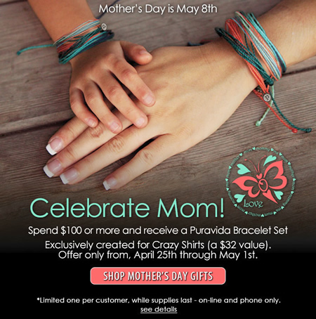 クレイジーシャツ限定コラボブレスレット プレゼント