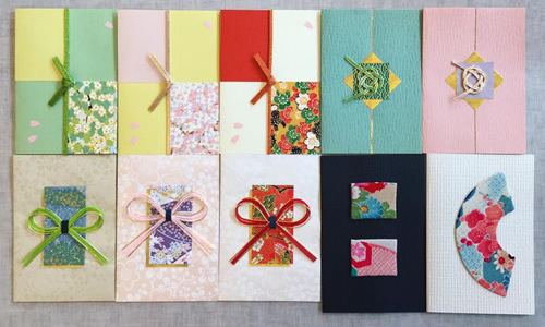 ハワイ博文堂書店 和柄デザインのカードセール