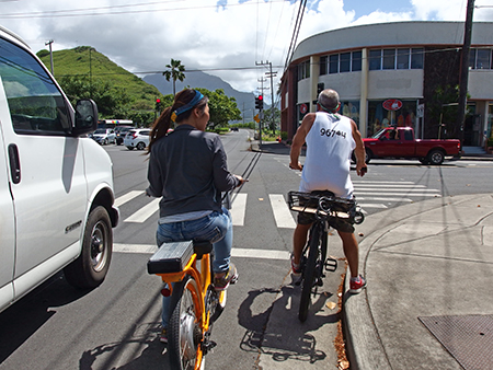 ペデゴ電気自転車でカイルア＆ラニカイをサイクリング