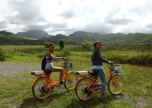ペデゴ電気自転車でカイルア＆ラニカイをサイクリング