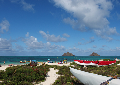 ペデゴ電気自転車でカイルア＆ラニカイをサイクリング