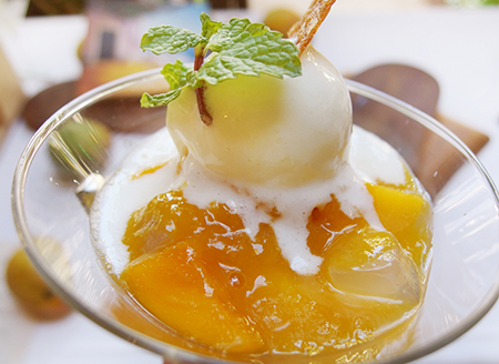 タオルミーナで味わうハワイ産完熟マンゴー料理