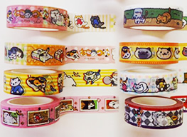 ハワイ博文堂書店 ねこあつめ マスキングテープ