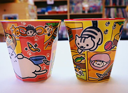 ハワイ博文堂書店 ねこあつめ メラミンカップ