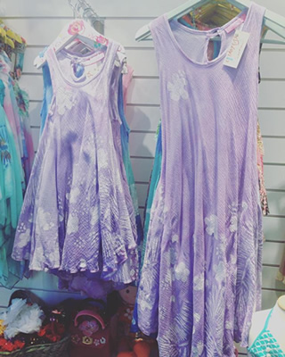 ハワイ柄 母娘お揃いのワンピ