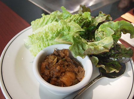 お好み焼き千房 ハワイ スジコンレタス包み