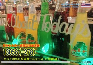 1月第5週のハワイ 【ハワイの気になる週一ニュース】