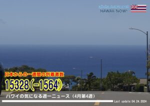 4月第4週のハワイ 【ハワイの気になる週一ニュース】