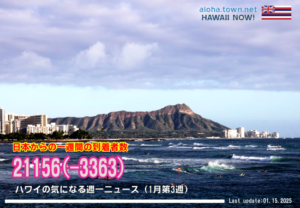 1月第3週のハワイ 【ハワイの気になる週一ニュース】