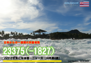 10月第4週のハワイ 【ハワイの気になる週一ニュース】