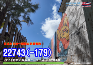 11月第4週のハワイ 【ハワイの気になる週一ニュース】