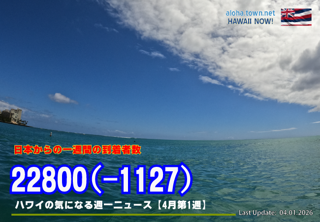 4月第1週のハワイ 【ハワイの気になる週一ニュース】