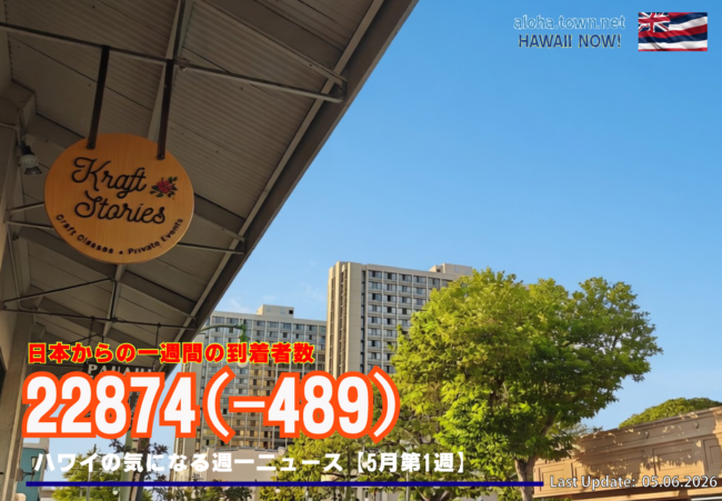 5月第1週のハワイ 【ハワイの気になる週一ニュース】