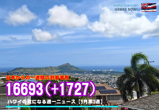 5月第3週のハワイ 【ハワイの気になる週一ニュース】