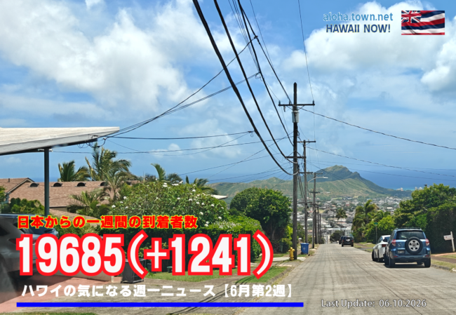 6月第2週のハワイ 【ハワイの気になる週一ニュース】
